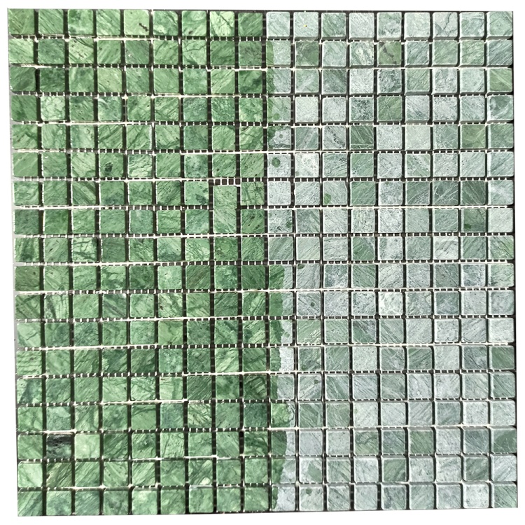 Мозаика из мрамора Матовая МКР-4СВ (15x15) Verde Guatemala