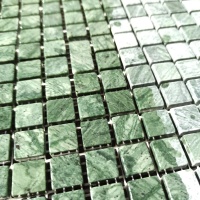 Мозаика из мрамора Матовая МКР-4СВ (15x15) Verde Guatemala