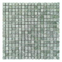 Мозаика из мрамора Матовая МКР-4СВ (15x15) Verde Guatemala