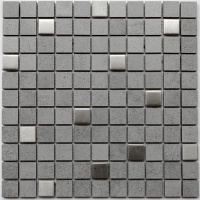 Мозаика керамическая Kotto Ceramica СМ 3026 C2 grey/metal mat   300 х 300 х 8   ( 25 х 25 )