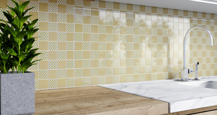 Мозаика стеклянная Kotto Ceramica GMP 0848003 СС print 2/ral 7047  300 x 300 х 8   ( 48 х 48 )