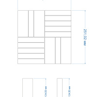 Мозаїка керамічна Kotto Ceramica Kit Kat КP X 6054 252x252х9 Мозаїка керамічна Kotto Ceramica Kit Kat КP X 6054 252x252х9