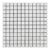 Мозаїка з мармуру Матова МКР-2СН (23x23) White Mix