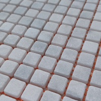 Мозаика из мрамора Матовая МКР-4СВ (15x15) White BI