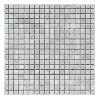 Мозаика из мрамора Матовая МКР-4СВ (15x15) White BI