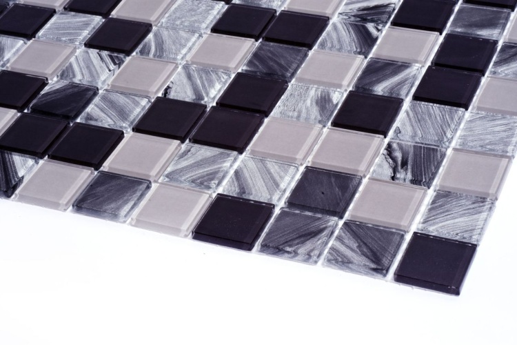 Мозаїка скляна Kotto Ceramica GMP 0425004 С3 print 3/grey nd/grey nw 300 x 300 х 4 ( 25 х 25 )