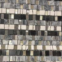 Мозаика Dune 186535 Ninfa 30*30.5 белая серая черная Мозаика Dune 186535 Ninfa 30*30.5 белая серая черная