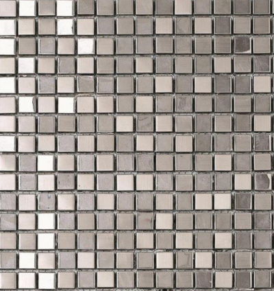 Мозаика Dune 185647 Metalic Silver 30.1*30.1 серебристая