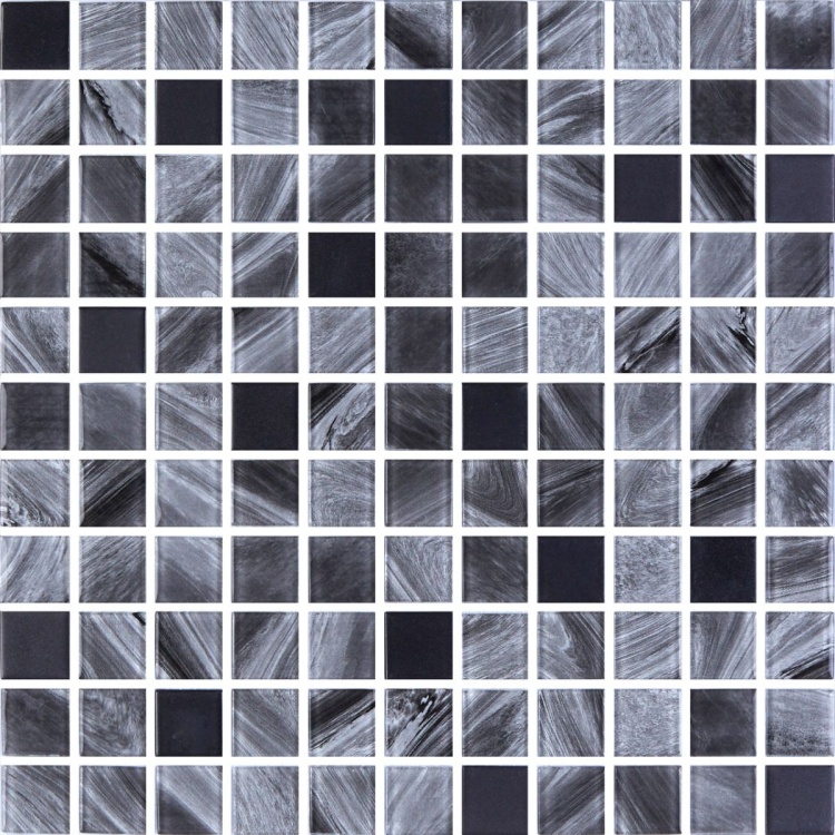 Мозаїка скляна Kotto Ceramica GMP 0425005 С2 print 3/Black mat 300 x 300 х 4 ( 25 х 25 )