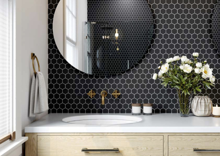 Мозаїка керамічна Kotto Ceramica HEXAGON H 6022 Grafit Black 295 х 295 х 9