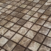 Мозаика из мрамора Матовая МКР-4СН (15x15) Emperador Light