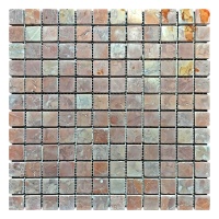 Мозаика из мрамора Матовая МКР-2СВ (23x23) Terracotta Mix