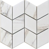 Мозаика керамическая Kotto Ceramica DIAMOND D W2 69002 White/print 51  264x314x9  (73x124) 0,058 м2