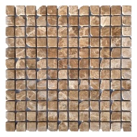 Мозаика из мрамора Матовая МКР-2СВА (23x23) Emperador Light