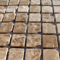 Мозаика из мрамора Матовая МКР-2СВА (23x23) Emperador Light