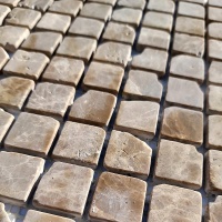 Мозаика из мрамора Матовая МКР-2СВА (23x23) Emperador Light