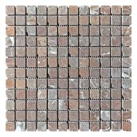 Мозаика из мрамора Матовая МКР-2СВА (23x23) Terracotta Mix