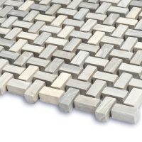 Мозаика из керамогранита Kotto Ceramica MI7 10200402C Grigio Freddo  300 x 300 х 10 ( прямоугольник 10 x 20 )