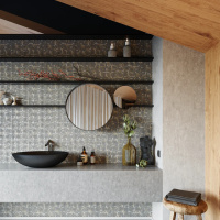 Мозаїка з керамограніту Kotto Ceramica MI7 10200402C Grigio Freddo 300 x 300 х 10 (прямокутник 10 x 20)