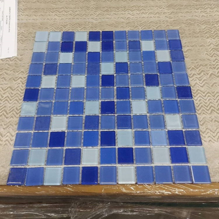 Мозаїка скляна V-MOS A027 Lucent Blue Mozaico de Lux