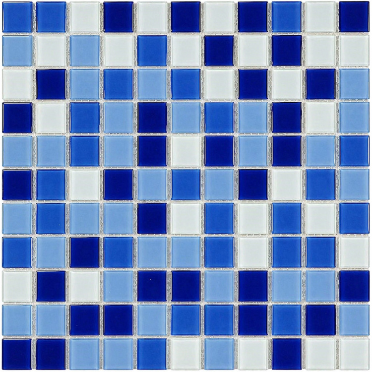 Мозаїка скляна V-MOS A027 Lucent Blue Mozaico de Lux