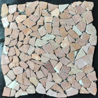 Мозаика из мрамораМатовая МКР-ХСВ (хаотичная) Terracotta Mix