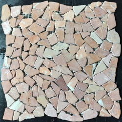 Мраморная мозаика Terracotta Mix матовая МКР-ХСВ (Хаотичная)