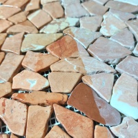 Мозаика из мрамораМатовая МКР-ХСВ (хаотичная) Terracotta Mix