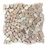 Мозаика из мрамораМатовая МКР-ХСВ (хаотичная) Terracotta Mix