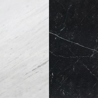 Портал для камина Bravo Рио Polaris + Nero Marquina мрамор белый/черный прямой