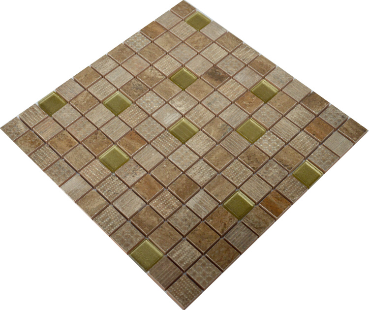 Мозаика декоративная Kotto Ceramica СМ 3040 С2 Brown/Gold  300 х 300 х 9   ( 25 х 25 )