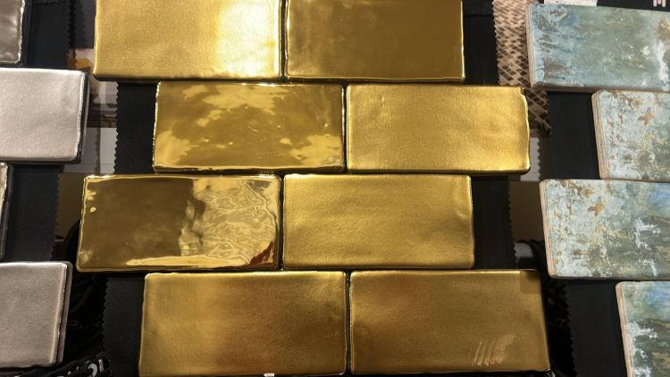 Мозаика Dune 187280 Grace 30*30 золотистая керамическая