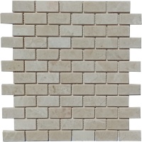 Мозаика из мрамора Матовая МКР-11СВ (47x23) Victoria Beige MB