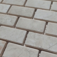 Мозаика из мрамора Матовая МКР-11СВ (47x23) Victoria Beige MB