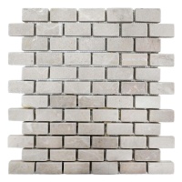 Мозаїка Vivacer N2 Beige Marble Mosaic Tumbled Basket Brick
