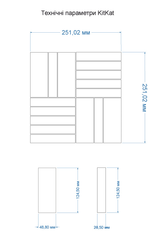 Мозаїка керамічна Kotto Ceramica Kit Kat K 6010 Forestgreen 252x300х9 (23х124)