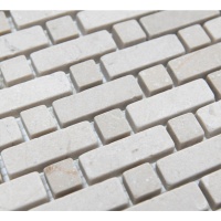 Мозаика Vivacer N21 Beige Marble Tumbled Brick Point
