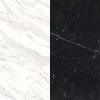 Портал для камина Bravo Лейпциг Volakas + Nero Marquina мрамор белый/черный прямой