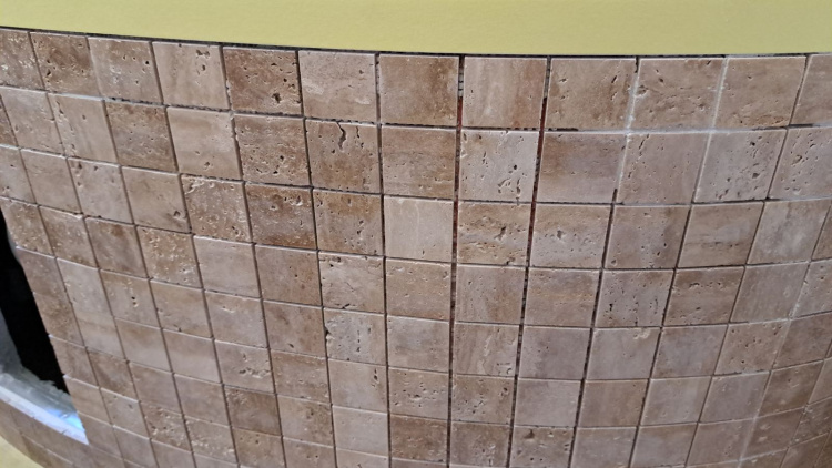 Мозаика из травертина Полированная МКР-3П (47x47) Travertine Classic