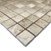 Мозаїка з мармуру Полірована МКР-2П (23x23) Victoria Beige MB