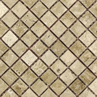 Мозаика из травертина Полированная МКР-4П (15x15) Travertine Classic