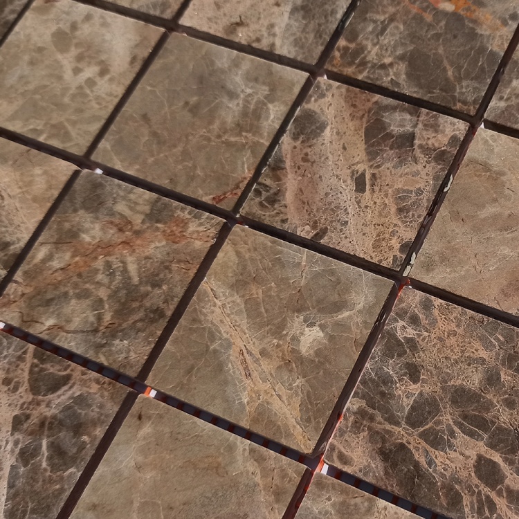 Мозаика из мрамора Матовая МКР-3СН (47x47) Emperador Mix