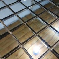 Мозаїка дзеркальна DecorStoneHub Zs-1inch-G графітова 304х304 мм дюймова для стелі спальні та клубу