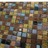 Мозаика стеклянная V-MOS A25 Marron Glass Mozaico de Lux Мозаика стеклянная V-MOS A25 Marron Glass Mozaico de Lux