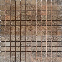 Мозаика из мрамора Матовая МКР-2СН (23x23) Emperador Mix