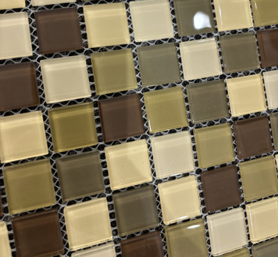 Мозаика стеклянная V-MOS A107 Brownie Mozaico de Lux