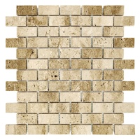 Мозаика из травертина Полированная МКР-11П (47x23) Travertine Classic