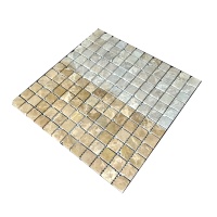 Мозаика из мрамора Матовая МКР-2СВА (23x23) Emperador Light D