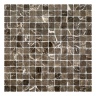 Мозаїка з мармуру D-CORE ZM-8813M Marron Emperador 20x20x4 (305x305) мм глянцева на сітці