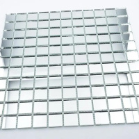 Мозаїка дзеркальна DecorStoneHub Zs-2x2-Z срібляста 274х274 мм в котедж та приватний будинок в бар